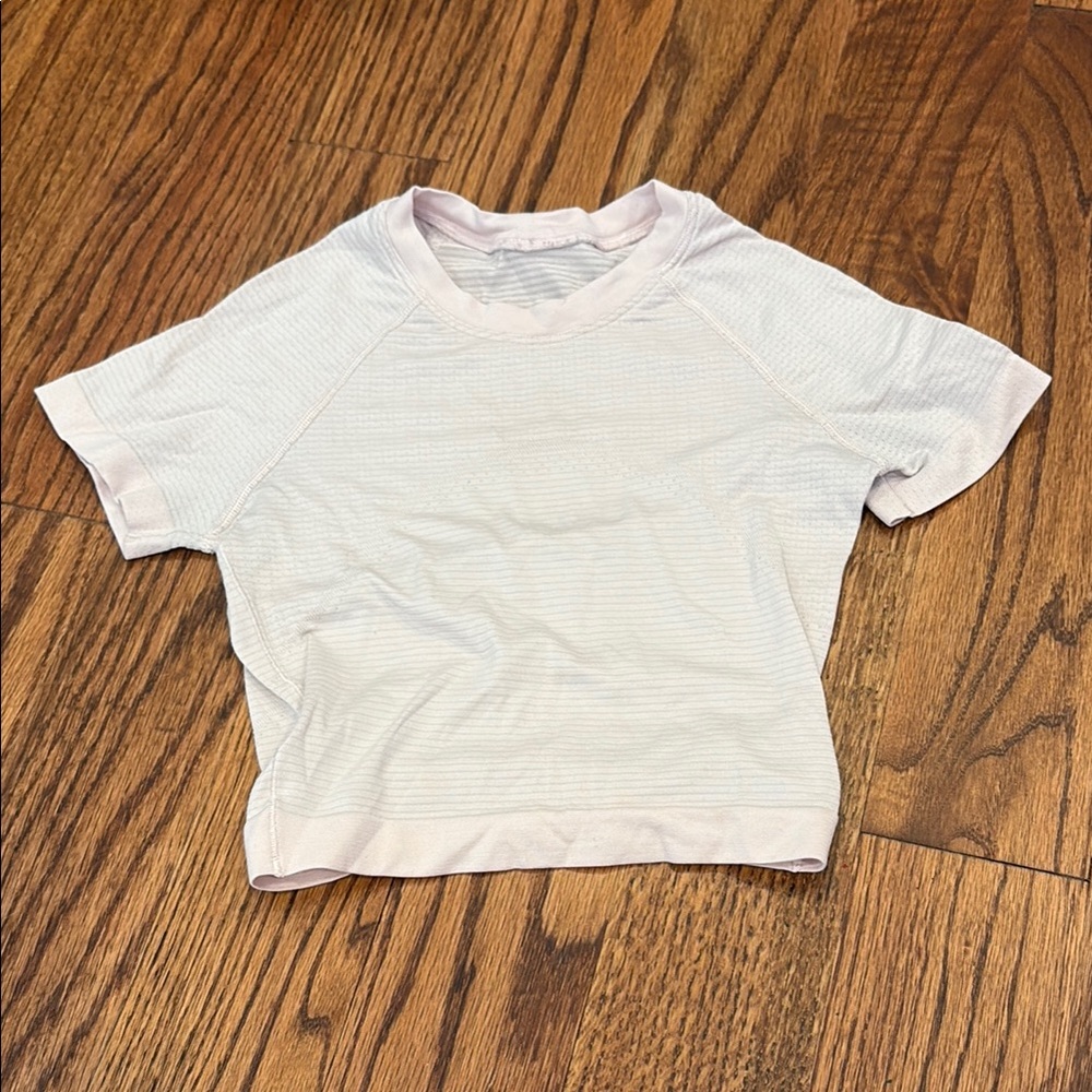 lululemon Light Pink cropped swiftly tech